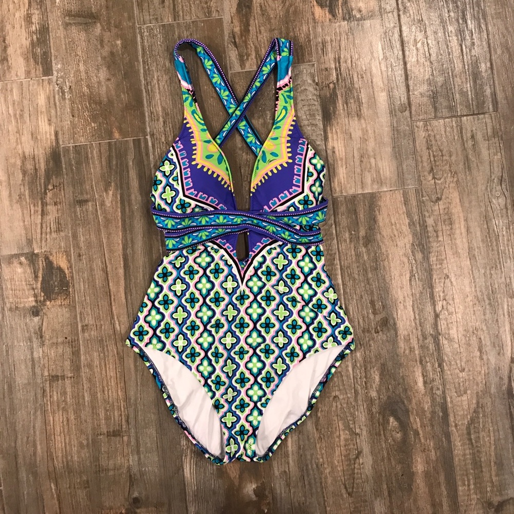 Sexy Trina Turk Boho One-Piece Swimsuit